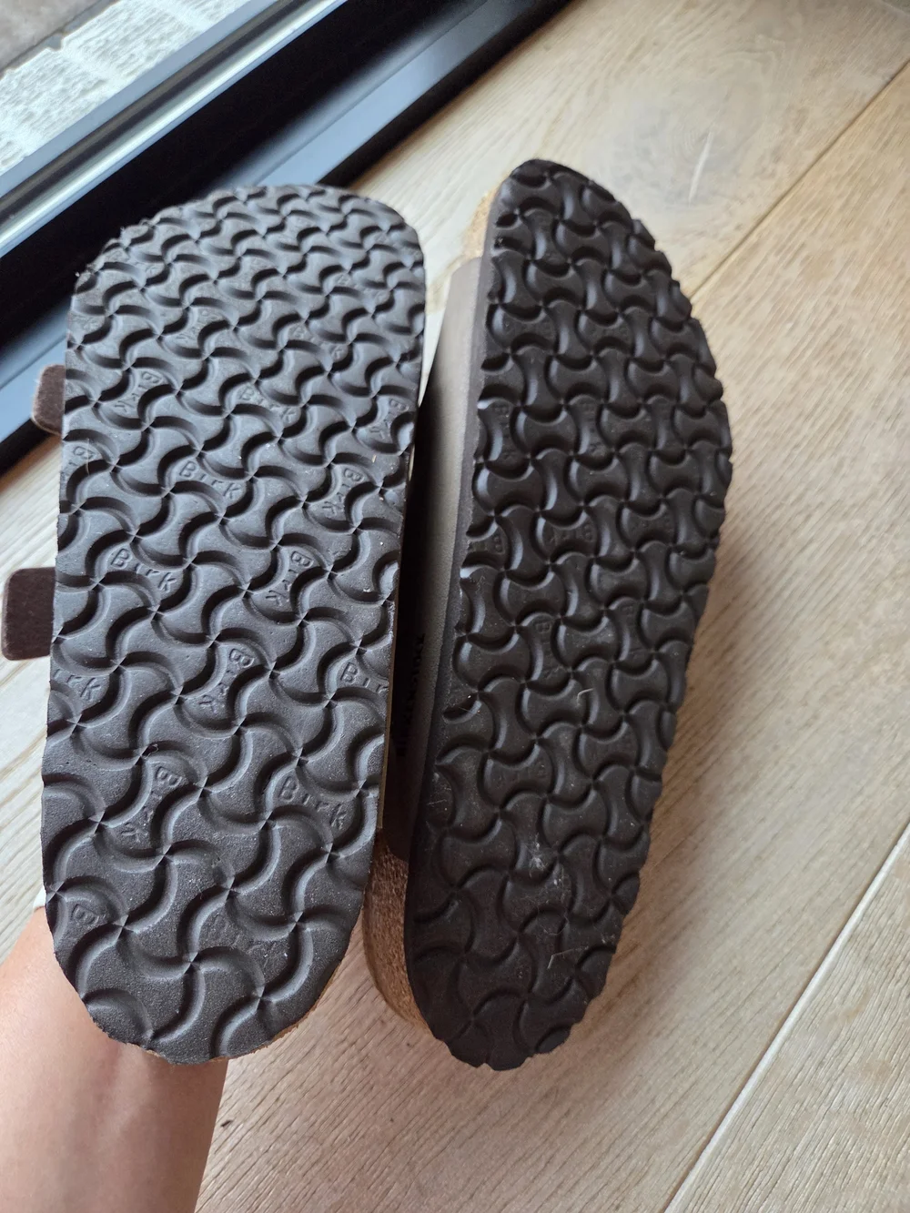 Birkenstock Arizona Style Two-Strap Sandals in Brown